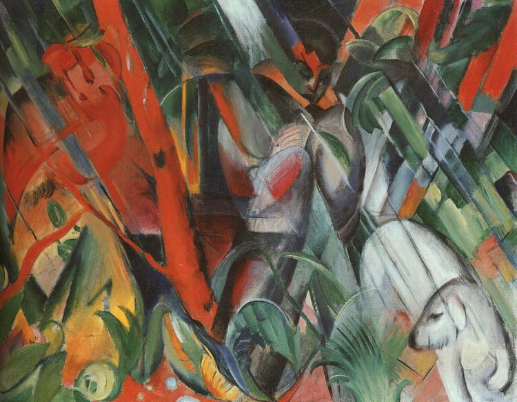 Franz Marc In the Rain oil painting image
